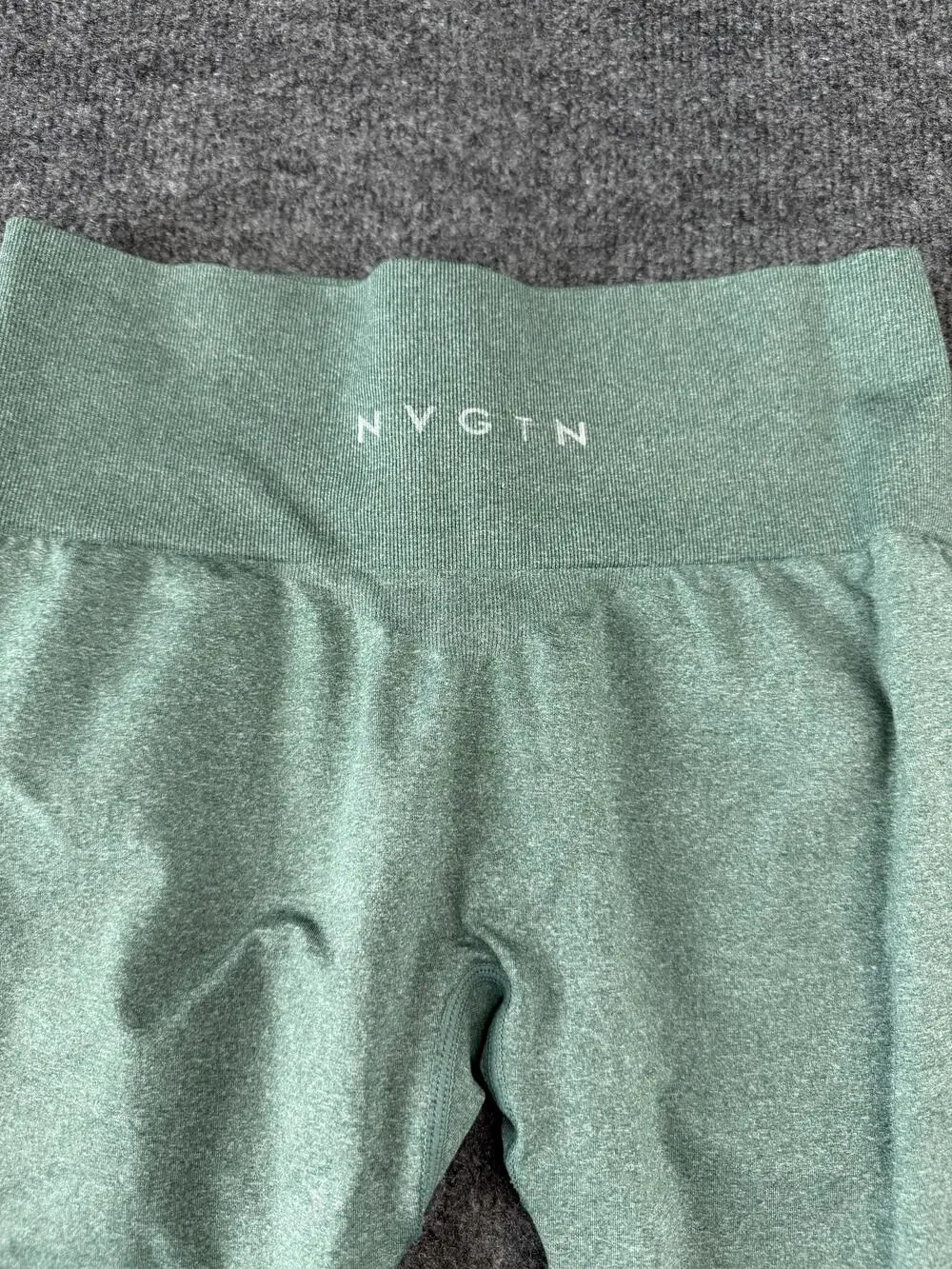 NVGTN Leggings Womens Medium Green Seamless High Waist Ankle Yoga Gym Pants